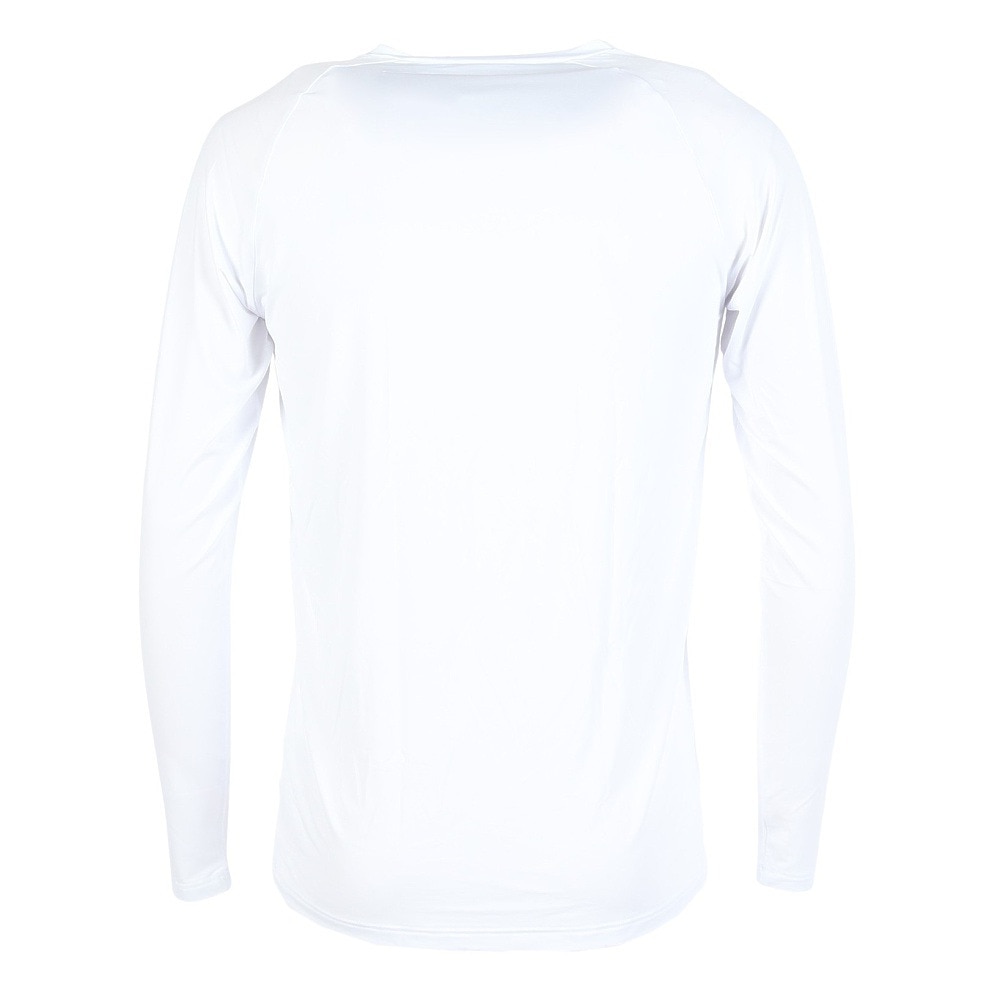クー（Coo.）（メンズ）Vネック 長袖シャツ ドライプラスクール 白 S-3Lサイズ 891CO5GC0004 WHT UPF50+ 紫外線対策 吸汗速乾 接触冷感 抗菌 防臭 新調 肌着
