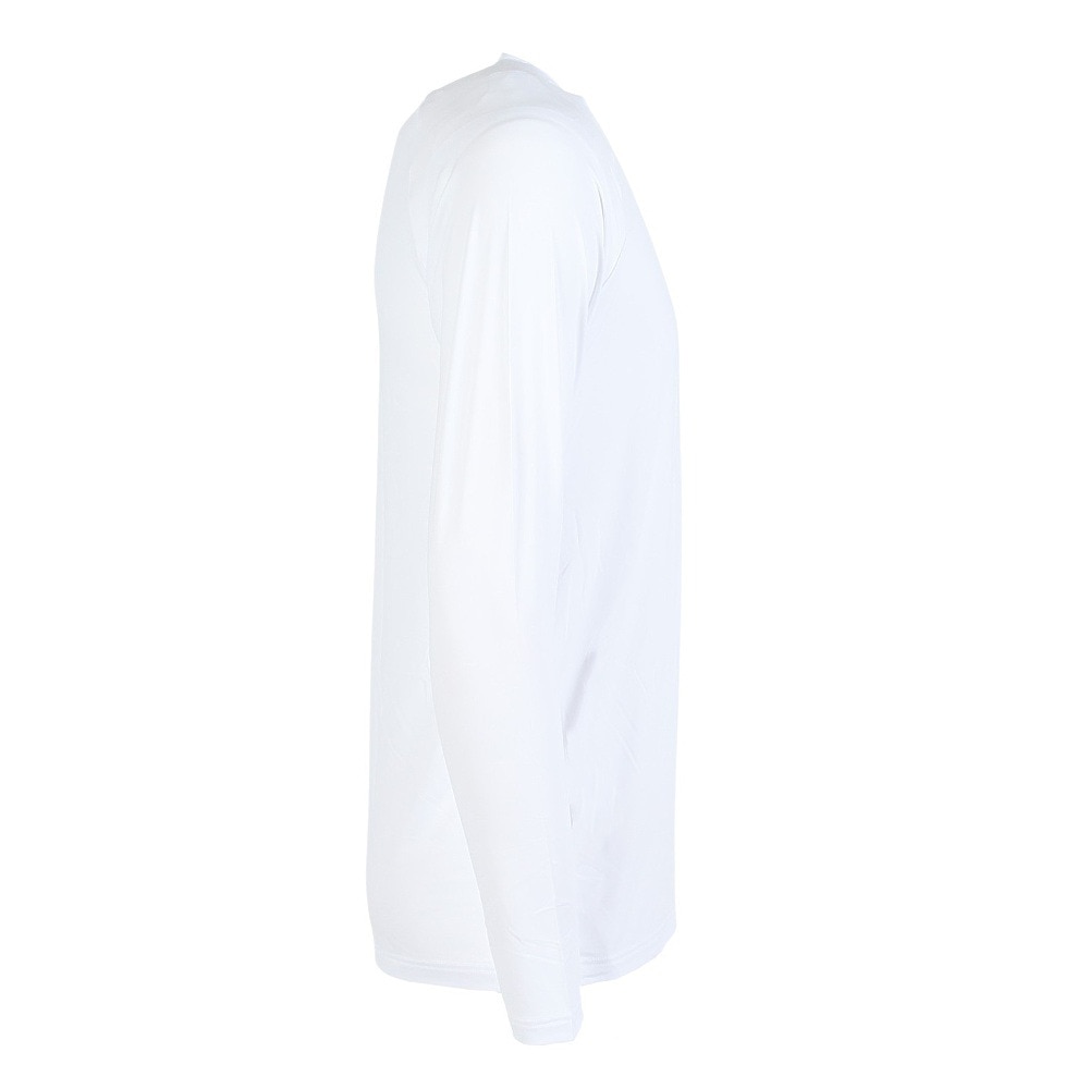 クー（Coo.）（メンズ）Vネック 長袖シャツ ドライプラスクール 白 S-3Lサイズ 891CO5GC0004 WHT UPF50+ 紫外線対策 吸汗速乾 接触冷感 抗菌 防臭 新調 肌着