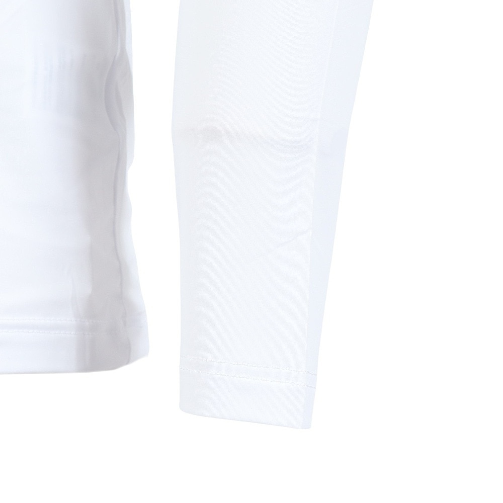 クー（Coo.）（メンズ）Vネック 長袖シャツ ドライプラスクール 白 S-3Lサイズ 891CO5GC0004 WHT UPF50+ 紫外線対策 吸汗速乾 接触冷感 抗菌 防臭 新調 肌着
