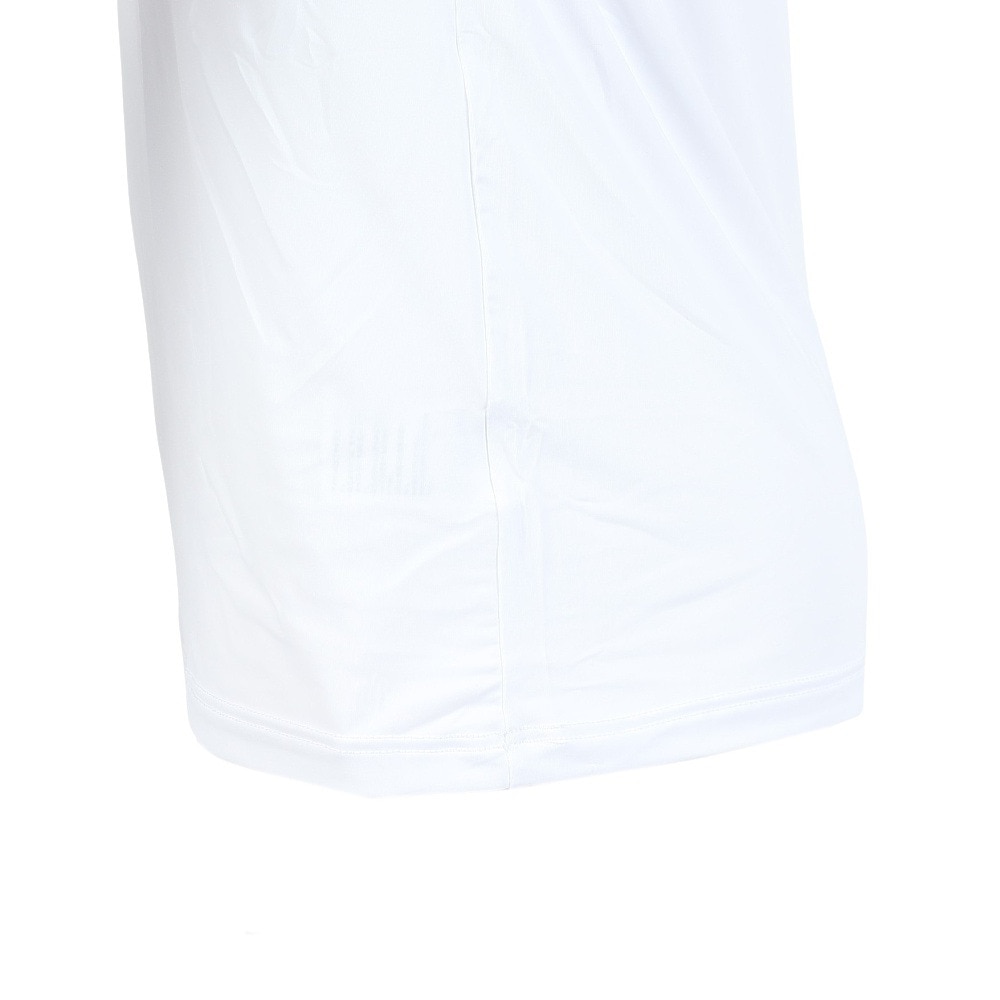 クー（Coo.）（メンズ）Vネック 長袖シャツ ドライプラスクール 白 S-3Lサイズ 891CO5GC0004 WHT UPF50+ 紫外線対策 吸汗速乾 接触冷感 抗菌 防臭 新調 肌着