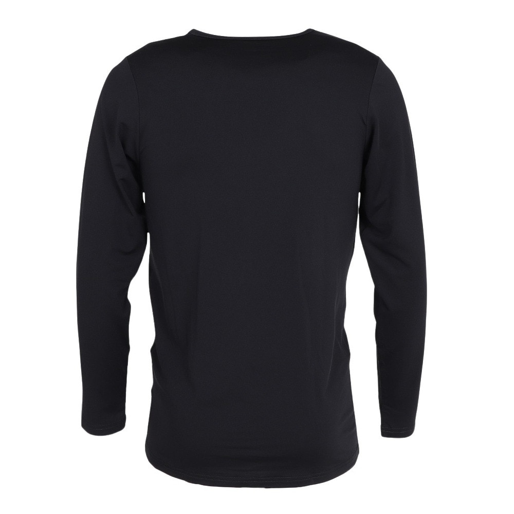その他ブランド（OTHER BRAND）（メンズ）DS 長袖クルーネック シャツ 黒 ブラック S-3Lサイズ 891CO5GC0009 BLK 軽量 軽い 裏起毛 保温
