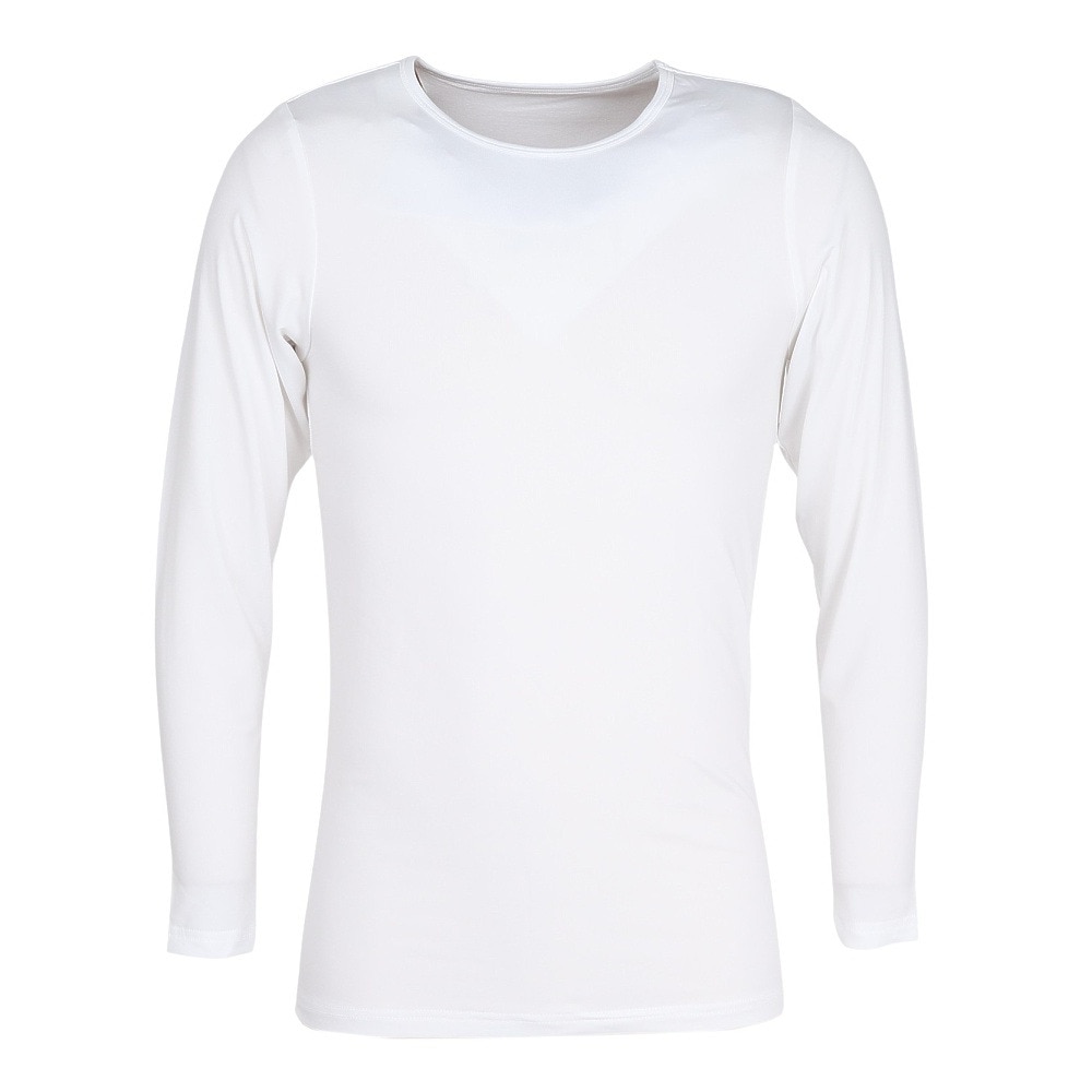 その他ブランド（OTHER BRAND）（メンズ）DS 長袖クルーネック シャツ 白 ホワイト S-3Lサイズ 891CO5GC0009 WHT 軽量 軽い 裏起毛 保温