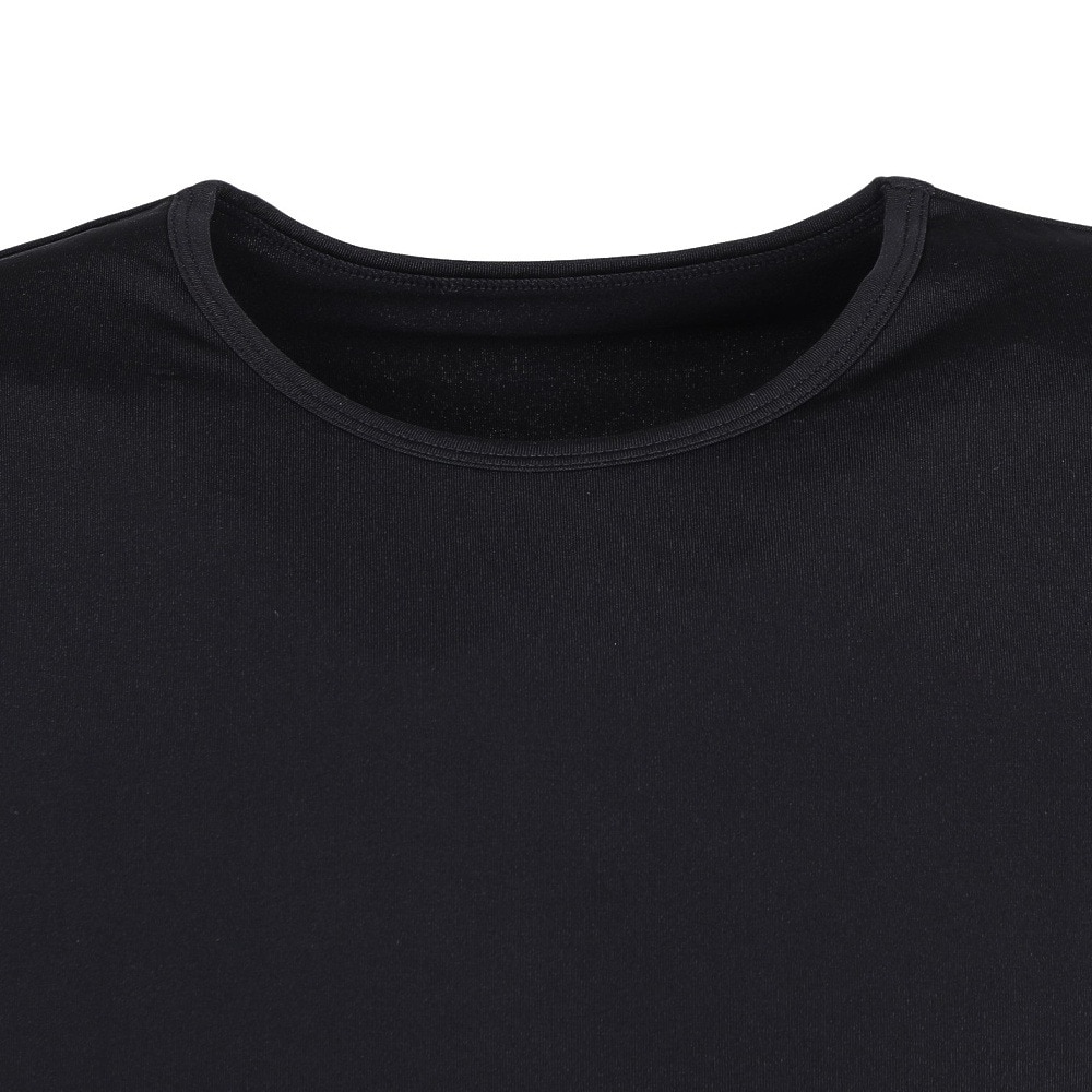 その他ブランド（OTHER BRAND）（メンズ）DS 半袖クルーネック シャツ 黒 ブラックS-3Lサイズ  891CO5GC0010 BLK 軽量 軽い 裏起毛 保温