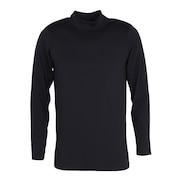 (メンズ)DS  長袖 ハイネック アンダ-シャツ 黒 ブラック S-3Lサイズ 891CO5GC0011 BLK 軽量 軽い 裏起毛 保温