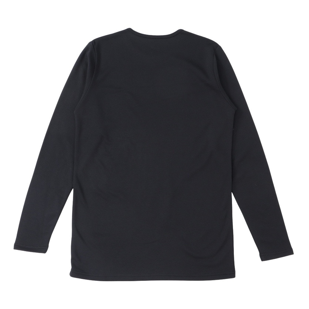 ロジャーエーガー（ROGEREGGER）（メンズ）ヒートクロス 厚手 長袖クルーネック 黒 ブラック S-3Lサイズ RE25FGC8910001 BLK あったか 防寒対策