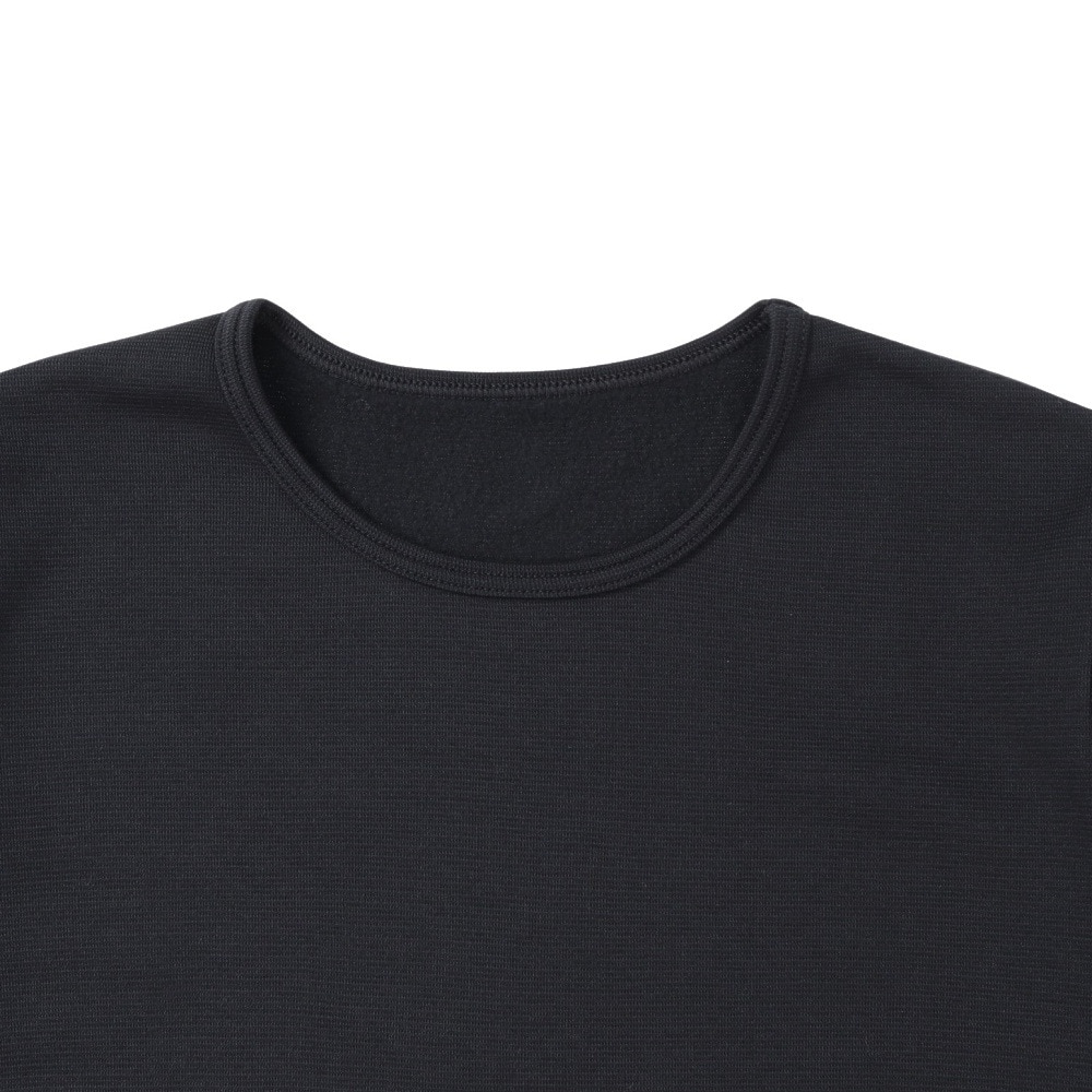 ロジャーエーガー（ROGEREGGER）（メンズ）ヒートクロス 厚手 長袖クルーネック 黒 ブラック S-3Lサイズ RE25FGC8910001 BLK あったか 防寒対策