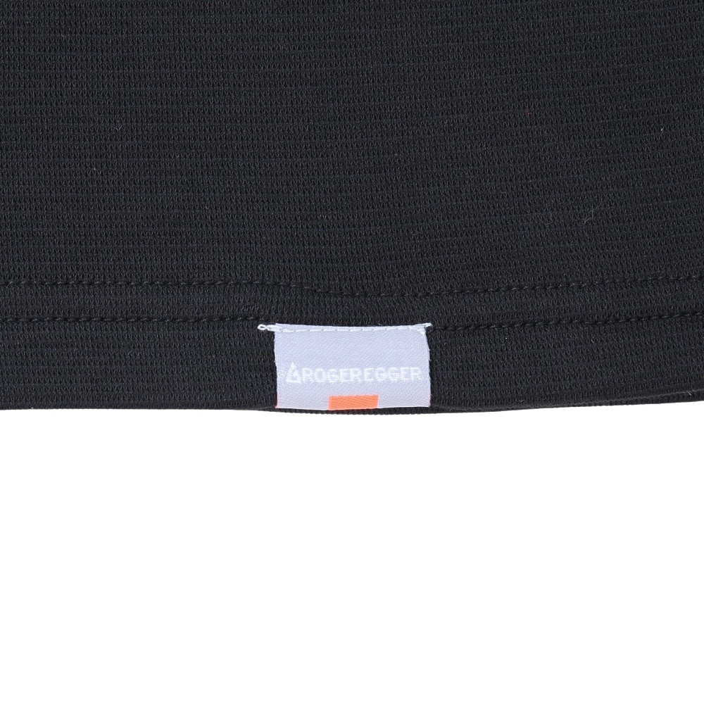 ロジャーエーガー（ROGEREGGER）（メンズ）ヒートクロス 厚手 長袖クルーネック 黒 ブラック S-3Lサイズ RE25FGC8910001 BLK あったか 防寒対策