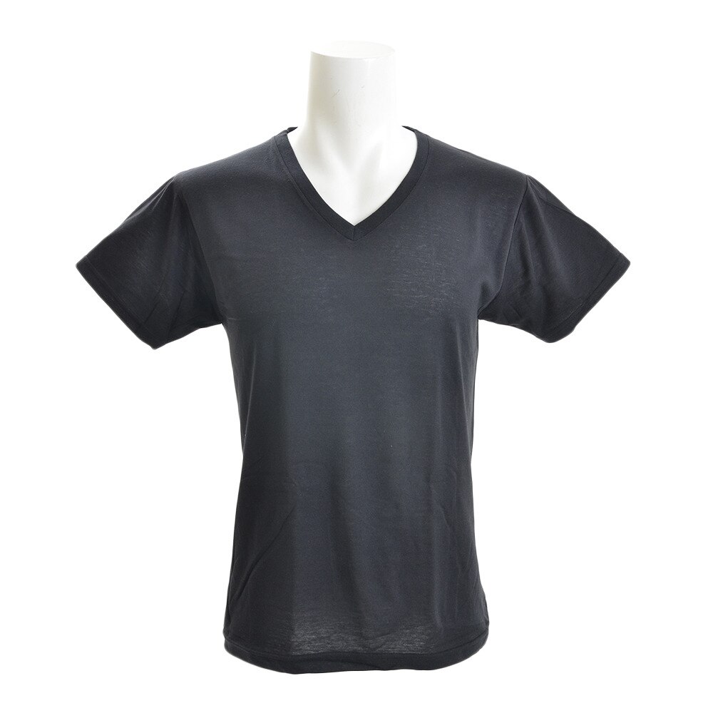  2P半袖VネックTシャツ 891Q7TF1822 BLK