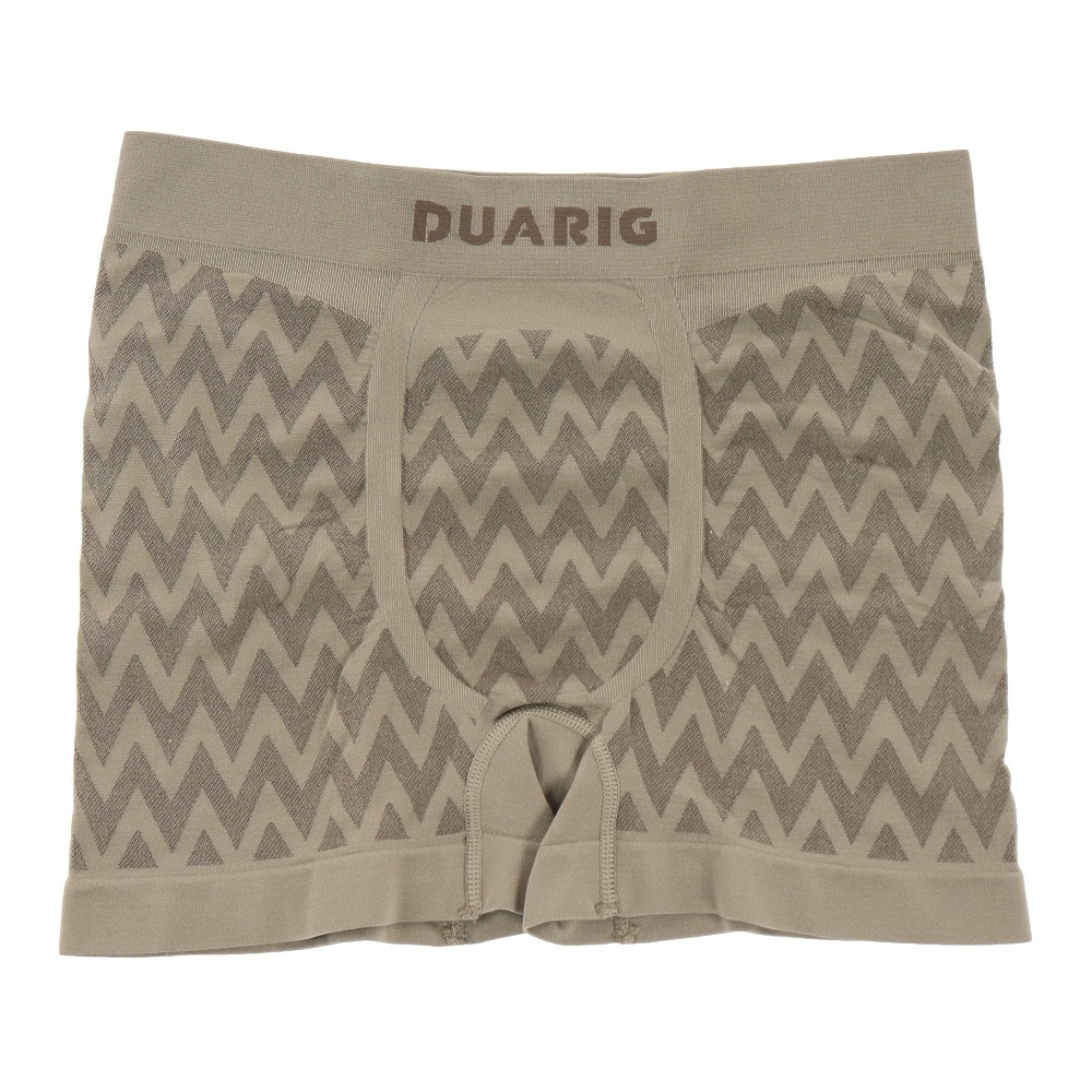 デュアリグ（DUARIG）（メンズ）ドライプラス 成型ボクサーパンツ 幾何学柄 891D1GC2699 KHK 吸汗 速乾 カーキ