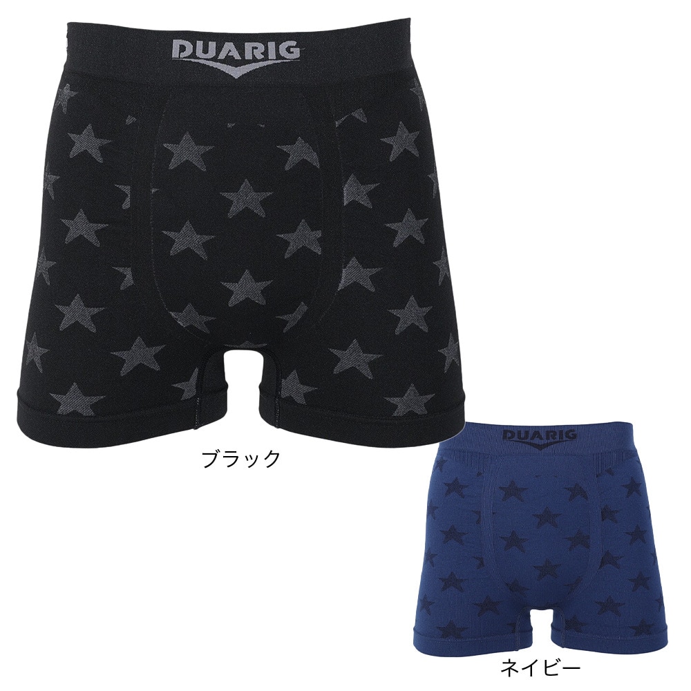 デュアリグ（DUARIG）（メンズ）ボクサーパンツ スター 3S0008-WAUW-891GC BLK