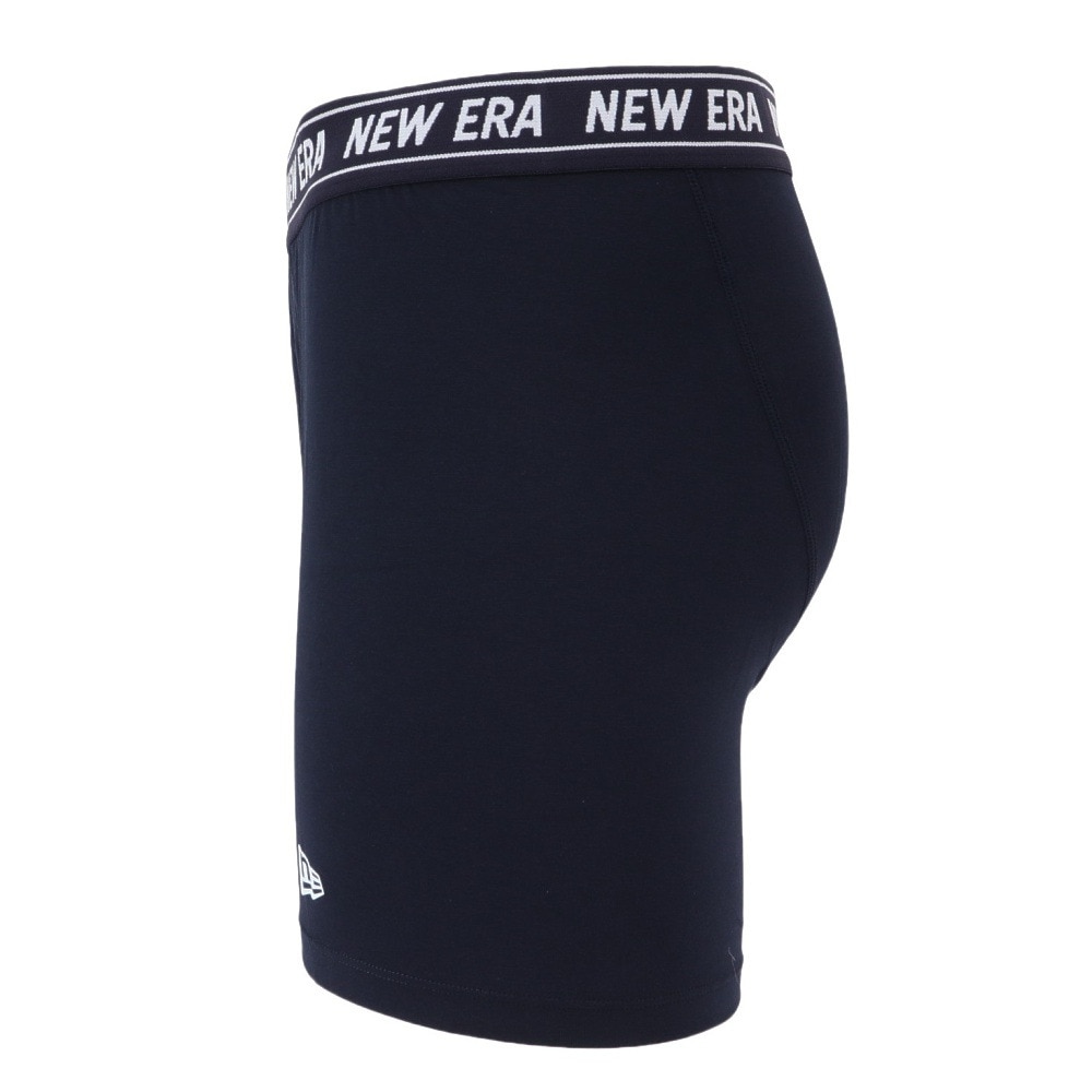 ニューエラ（NEW ERA）（メンズ）パンツ ボクサーパンツ ロング ネイビー M-LLサイズ 14518219 新調 新生活 衣替え 前開き仕様 ロゴ入り おしゃれ カジュアル