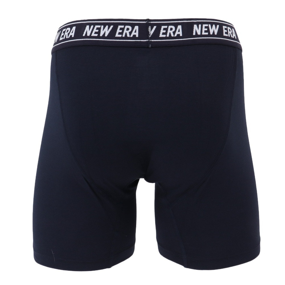 ニューエラ（NEW ERA）（メンズ）パンツ ボクサーパンツ ロング ネイビー M-LLサイズ 14518219 新調 新生活 衣替え 前開き仕様 ロゴ入り おしゃれ カジュアル