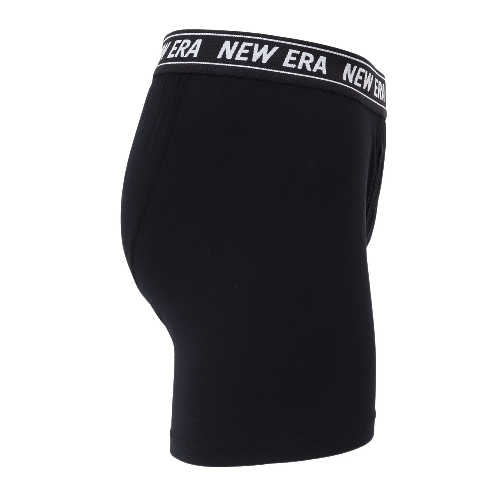 ニューエラ（NEW ERA）（メンズ）パンツ ボクサーパンツ ロング BLK 黒 M-LLサイズ14518221 新調 新生活 衣替え 前開き仕様 ロゴ入り おしゃれ カジュアル