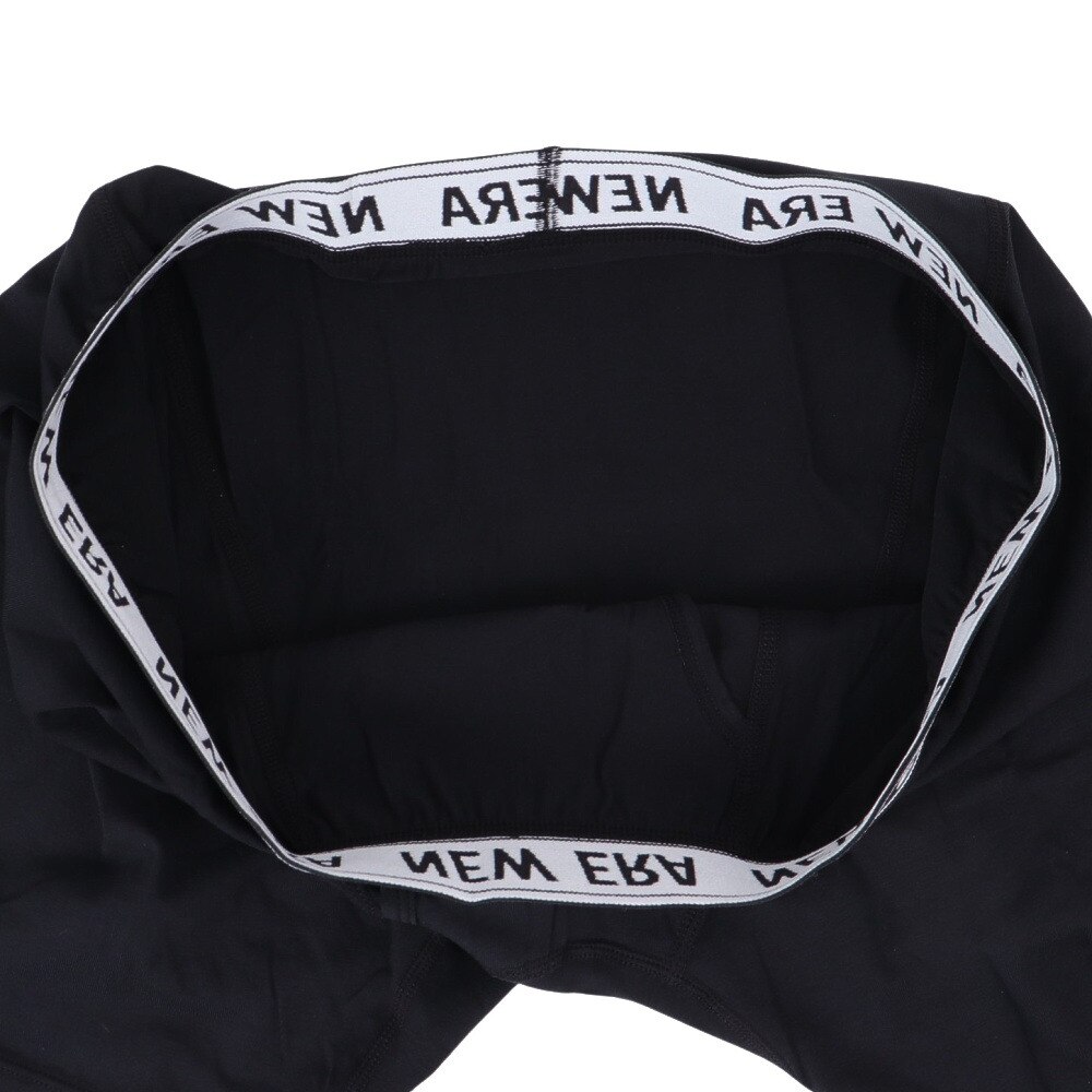 ニューエラ（NEW ERA）（メンズ）パンツ ボクサーパンツ ロング BLK 黒 M-LLサイズ14518221 新調 新生活 衣替え 前開き仕様 ロゴ入り おしゃれ カジュアル