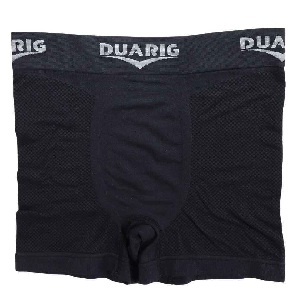 デュアリグ（DUARIG）（メンズ）成型ボクサーパンツ ドライプラス 黒 M-LLサイズ 5S0003-WAUW-891GC BLK 吸汗速乾 抗菌防臭 新調 衣替え シンプル カジュアル 