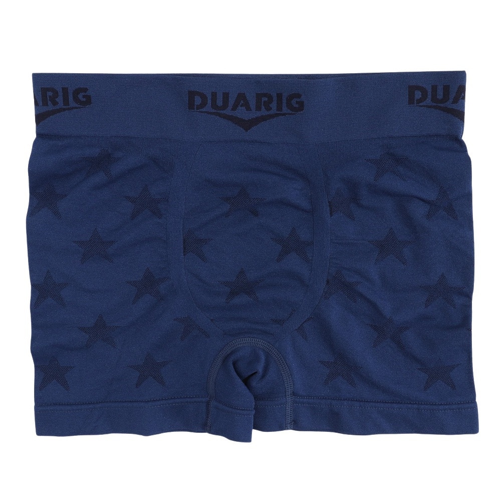 デュアリグ（DUARIG）（メンズ）成型ボクサーパンツ ドライプラス スター 紺 M-LLサイズ 5S0005-WAUW-891GC NVY