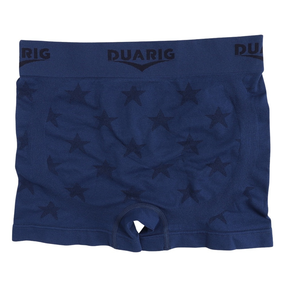 デュアリグ（DUARIG）（メンズ）成型ボクサーパンツ ドライプラス スター 紺 M-LLサイズ 5S0005-WAUW-891GC NVY
