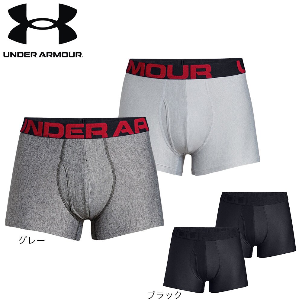 アンダーアーマー（UNDER ARMOUR）（メンズ）テック 3インチ 2枚セット 1358555 011