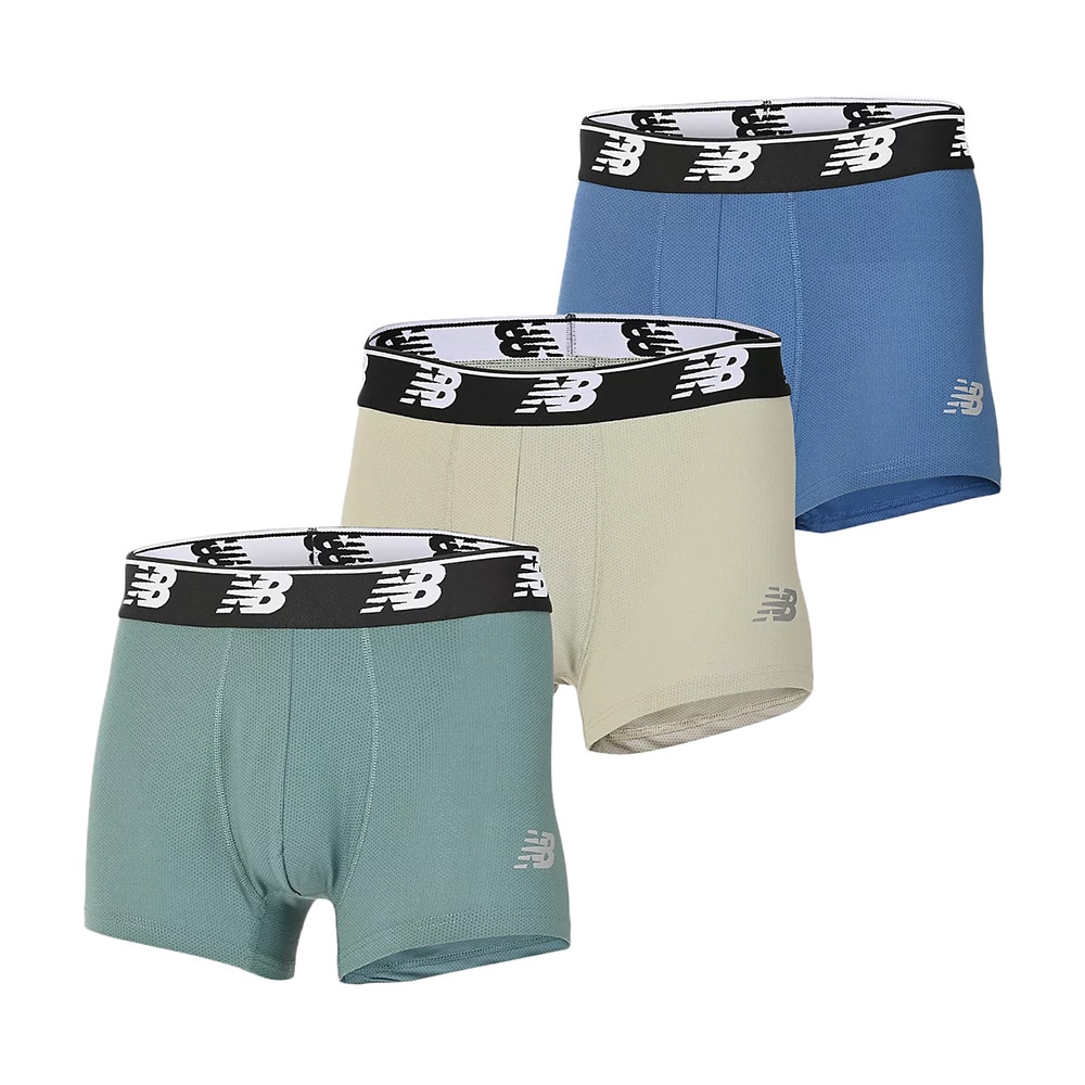 ニューバランス（new balance）（メンズ）メッシュボクサーパンツ 3インチ前閉じ 3枚組 LAU13048NUS