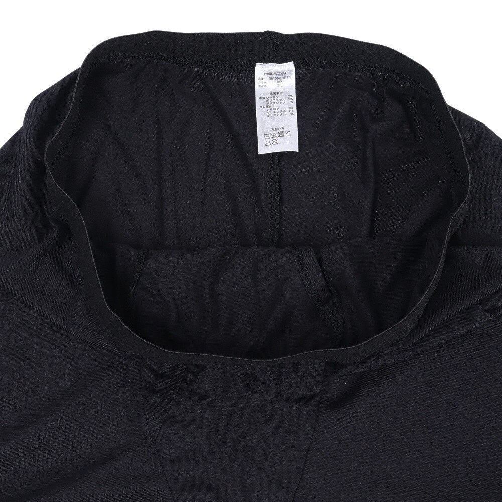 クー（Coo.）（メンズ）ヒートクロス 薄手 タイツ 891CO4ES0123 BLK S-3Lサイズ 黒 吸湿発熱 保温 抗菌 防臭