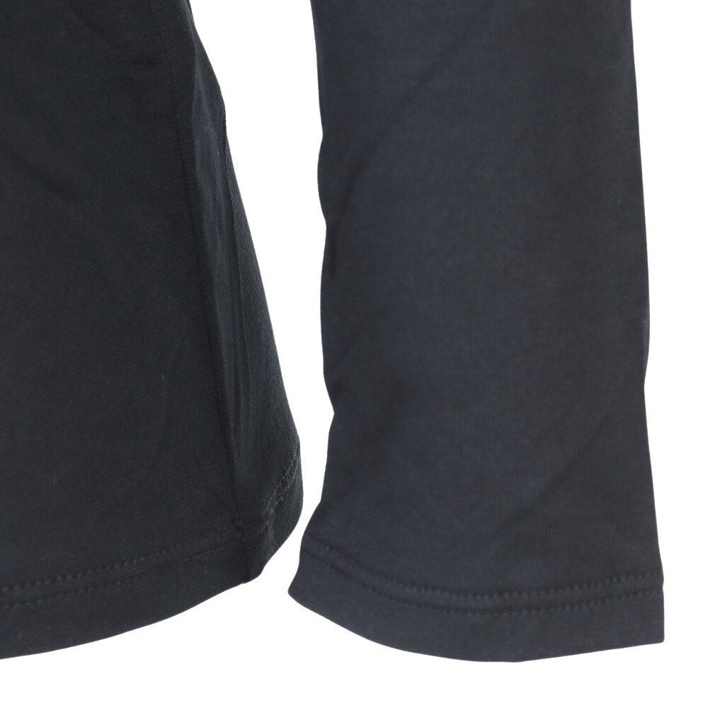 その他ブランド（OTHER BRAND）（レディース）ヒートクロス薄手長袖クルーネック 892NN2ES0385BLK 防寒★★★