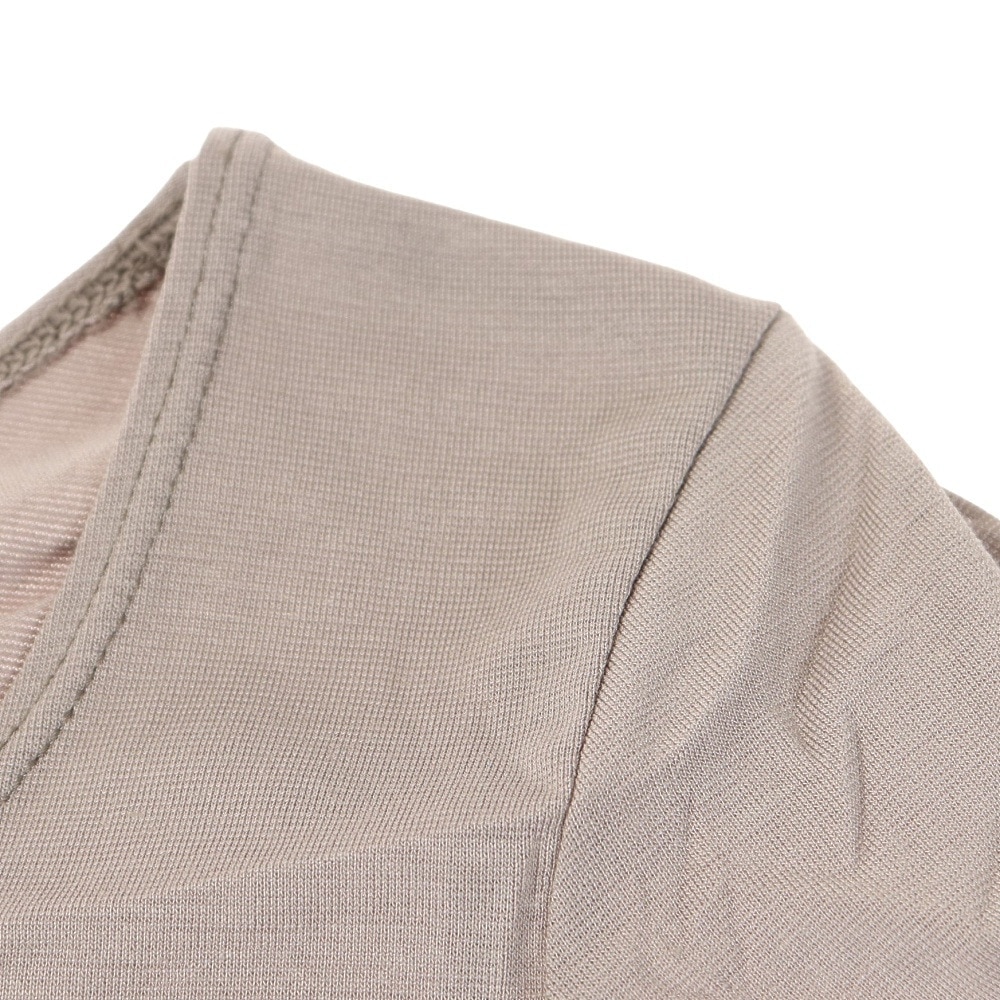 その他ブランド（OTHER BRAND）（レディース）ヒートクロス 薄手Uネック長袖シャツ 892NN2ES0386GRY 防寒 グレー S-LLサイズ