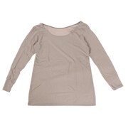 その他ブランド（OTHER BRAND）（レディース）ヒートクロス 薄手Uネック長袖シャツ 892NN2ES0386GRY