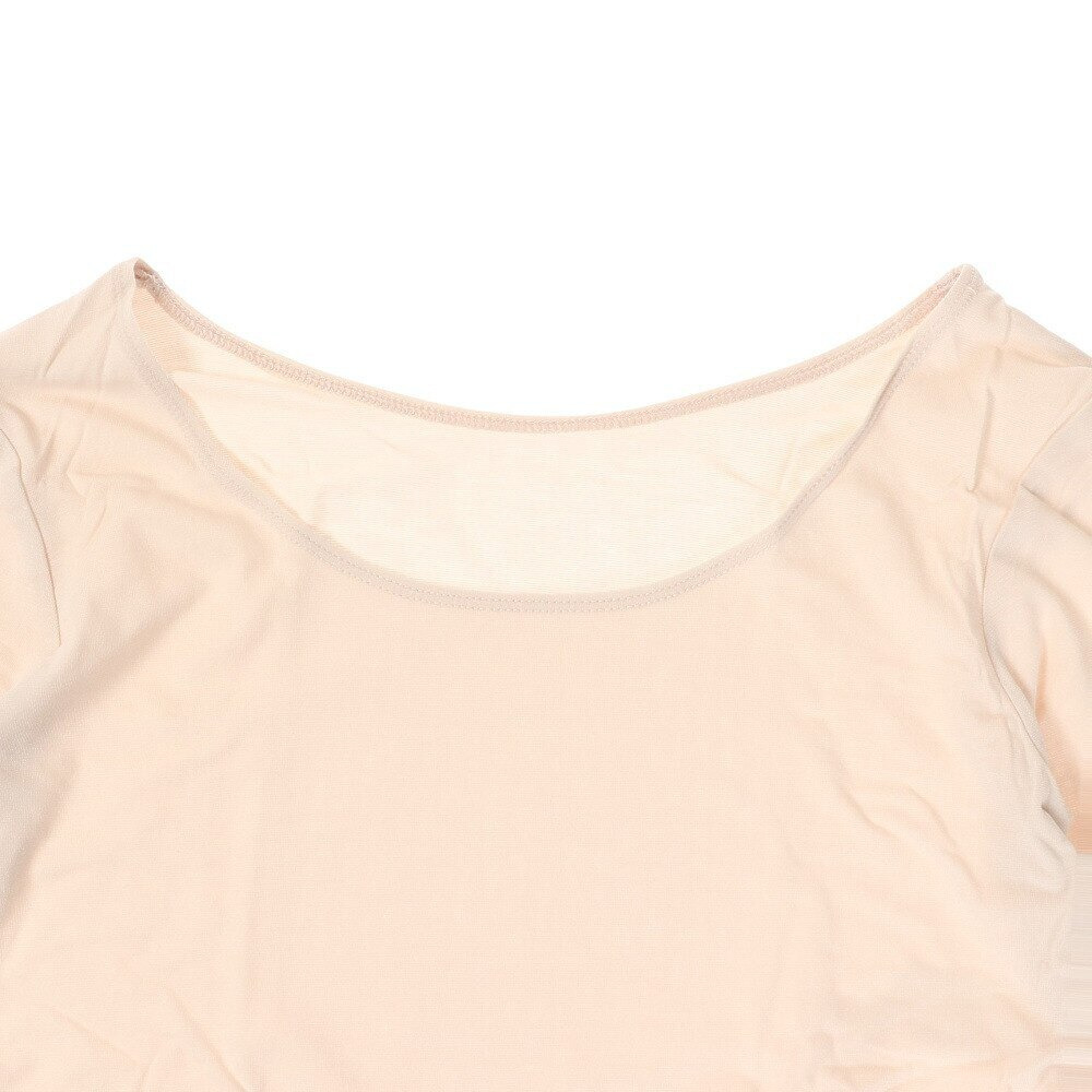ノーブランド（NO BRAND）（レディース）ヒートクロス 薄手Uネック長袖シャツ 892NN2ES0386OWHT 防寒