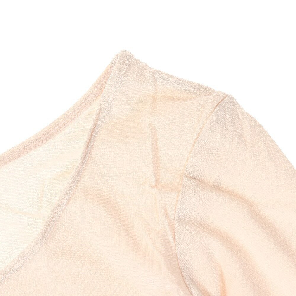 ノーブランド（NO BRAND）（レディース）ヒートクロス 薄手Uネック長袖シャツ 892NN2ES0386OWHT 防寒
