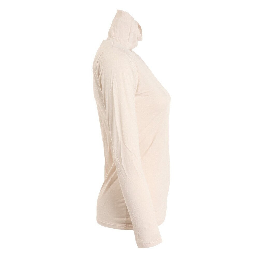 ノーブランド（NO BRAND）（レディース）ヒートクロス 薄手 長袖モックネック アンダーシャツ 892NN2ES0387OWHT 防寒