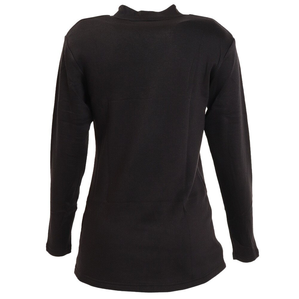 ノーブランド（NO BRAND）（レディース）ヒートクロス 厚手ハイネック アンダーシャツ 892NN2GC0279 BLK 防寒