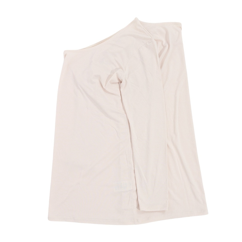 クー（Coo.）（レディース）ヒートクロス 薄手9分袖Uネック 長袖Tシャツ 892CO3ES0026 OWHT 防寒