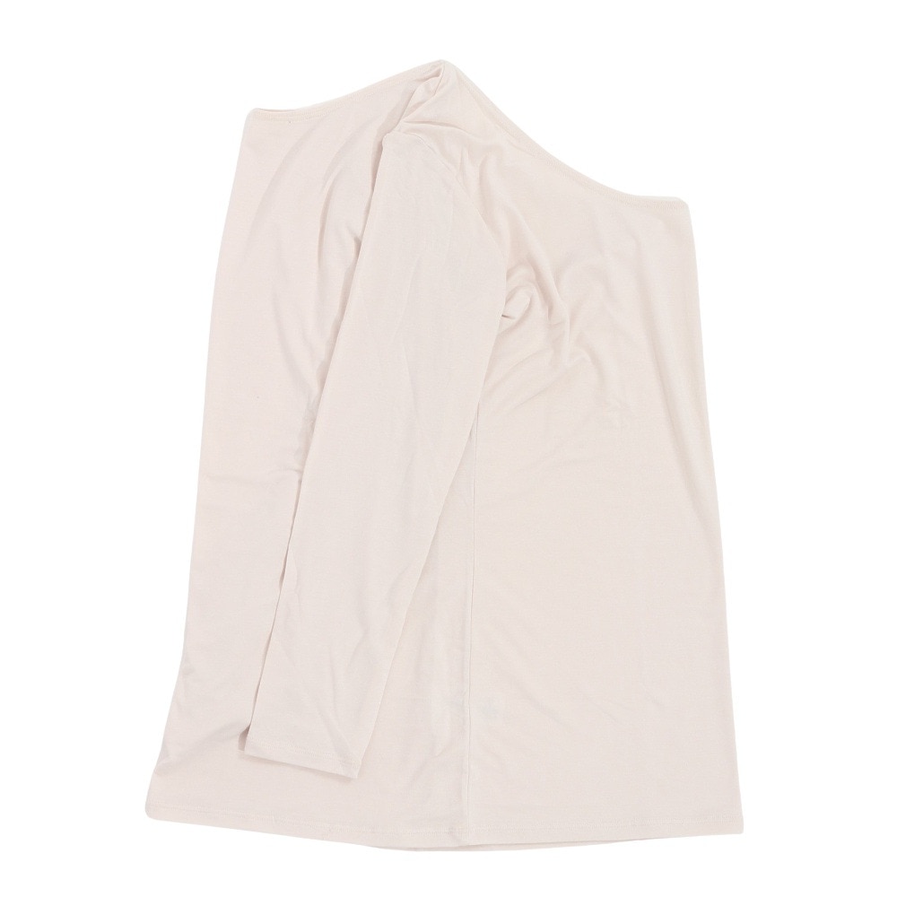 クー（Coo.）（レディース）ヒートクロス 薄手9分袖Uネック 長袖Tシャツ 892CO3ES0026 OWHT 防寒