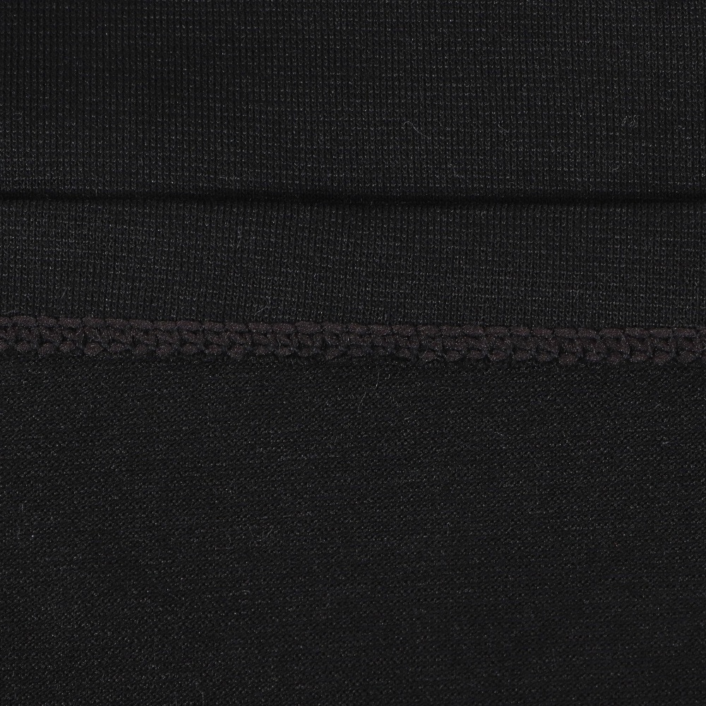 クー（Coo.）（レディース）ヒートクロス 薄手 L 9分袖 Uネック アンダーシャツ 892CO4GC0128 BLK
