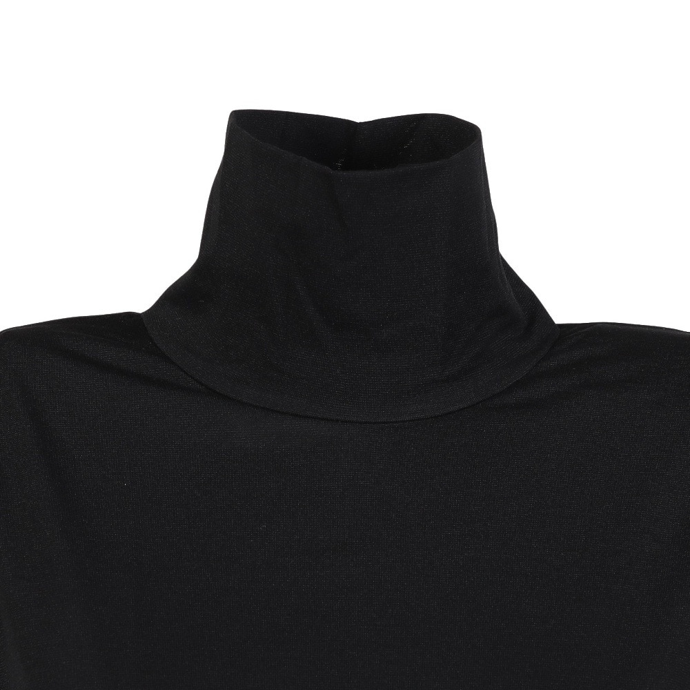 クー（Coo.）（レディース）ヒートクロス 薄手 長袖タートルネック インナーシャツ 892CO4GC0129 BLK 黒 M－LLサイズ