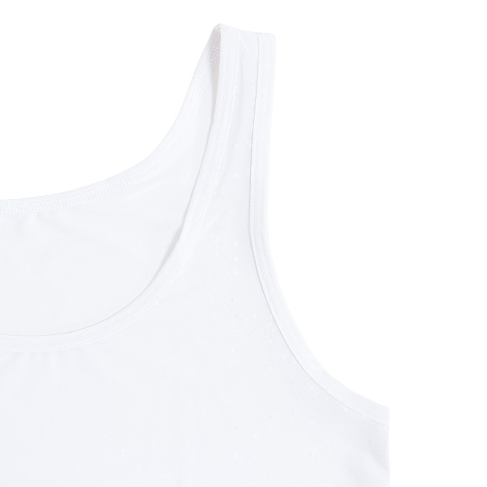 クー（Coo.）（レディース）タンクトップ ドライプラス 白  S-LLサイズ 892CO5ASC0004 WHT 吸汗速乾 抗菌防臭 シンプル カジュアル 新調 衣替え 肌着 