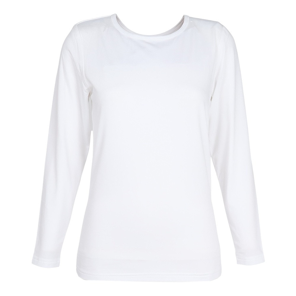 クー（Coo.）（レディース）DEO-PARTS 長袖クルーネック アンダーシャツ 892CO5GC0013 WHT