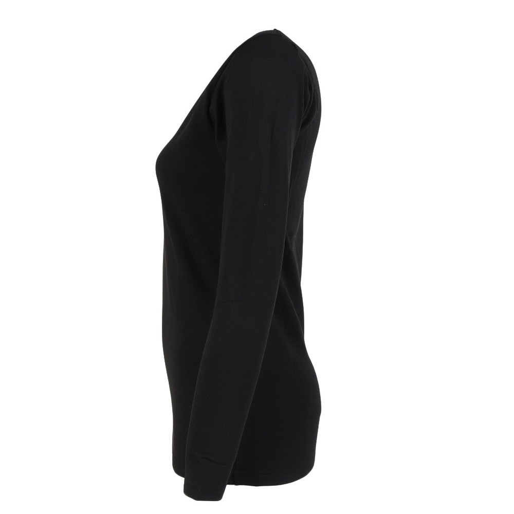 デュアリグ（DUARIG）（レディース）アンダーシャツ ドライウォーム 長袖クルーネック 5F0021-WAUW-892GC 黒 ブラック S-LLサイズ BLK