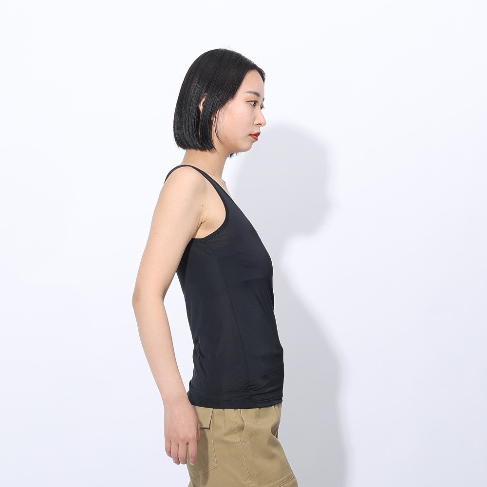 クー（Coo.）（レディース）ドライプラス クール タンクトップ 892CO4GC0010 BLK 冷感