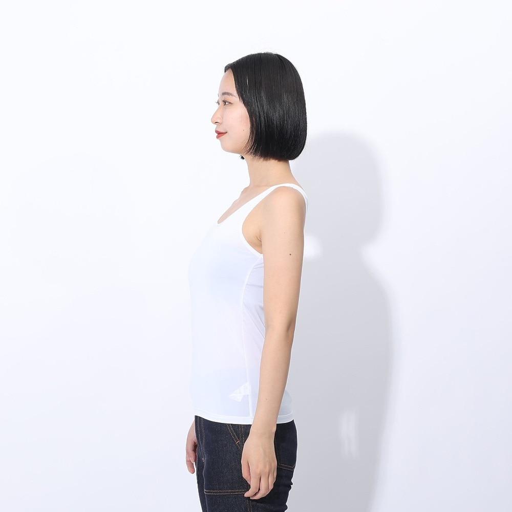 クー（Coo.）（レディース）ドライプラス クール タンクトップ 892CO4GC0010 WHT 冷感
