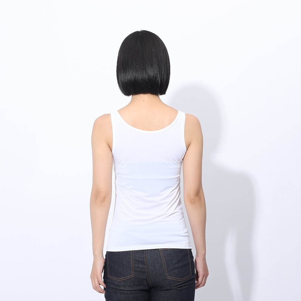クー（Coo.）（レディース）ドライプラス クール タンクトップ 892CO4GC0010 WHT 冷感