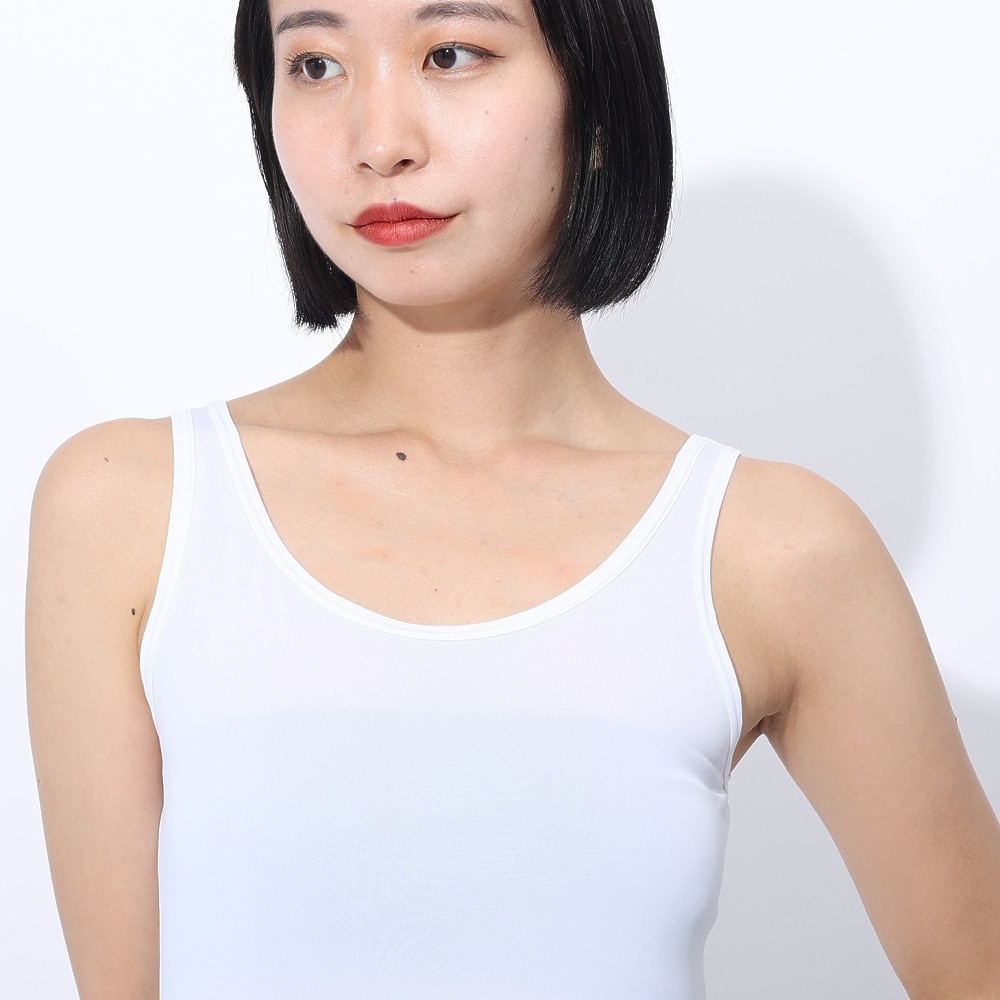 クー（Coo.）（レディース）ドライプラス クール タンクトップ 892CO4GC0010 WHT 冷感