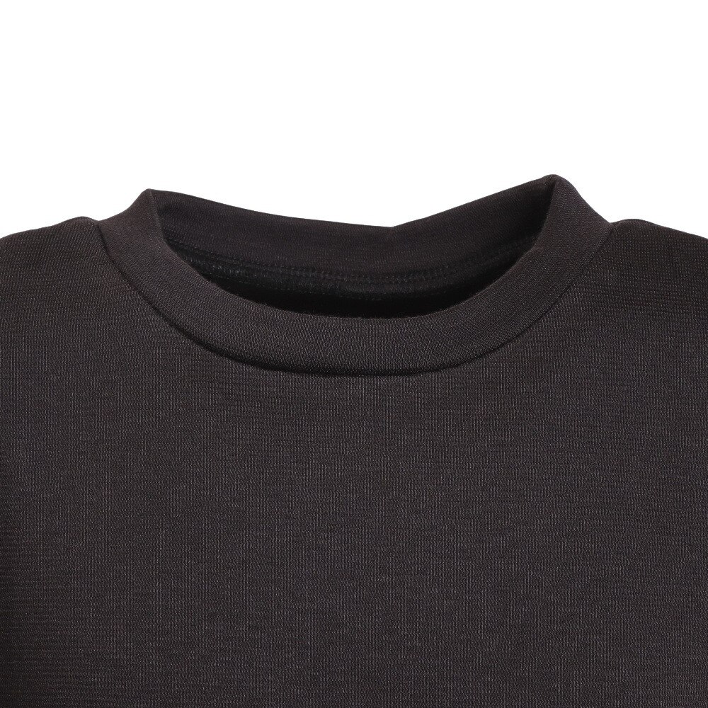 ノーブランド（NO BRAND）（キッズ）ヒートクロス 厚手クルーネックアンダーシャツ 893NN2GC0280 BLK