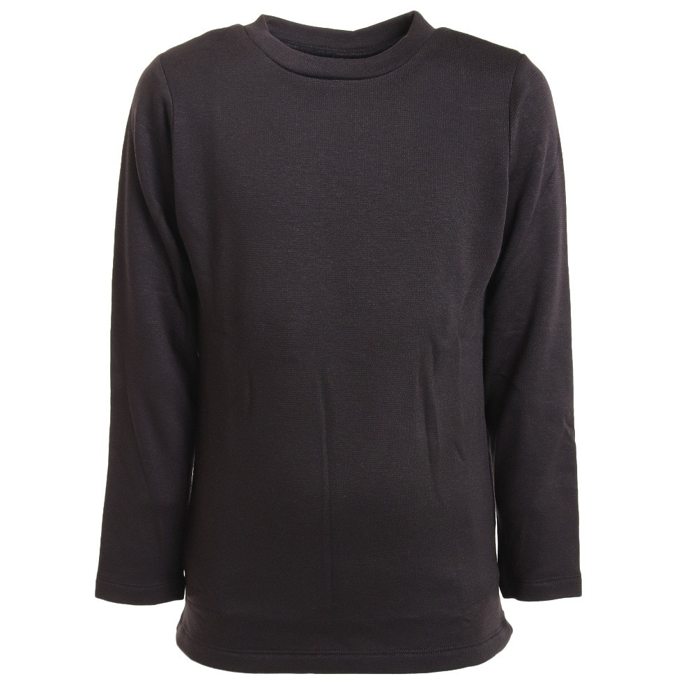 ノーブランド（NO BRAND）（キッズ）ヒートクロス 厚手クルーネックアンダーシャツ 893NN2GC0280 BLK