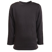 ノーブランド(NO BRAND)(キッズ)ヒートクロス 厚手クルーネックアンダーシャツ 893NN2GC0280 BLK