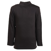 ノーブランド(NO BRAND)(キッズ)ヒートクロス 厚手ハイネックアンダーシャツ 893NN2GC0281 BLK