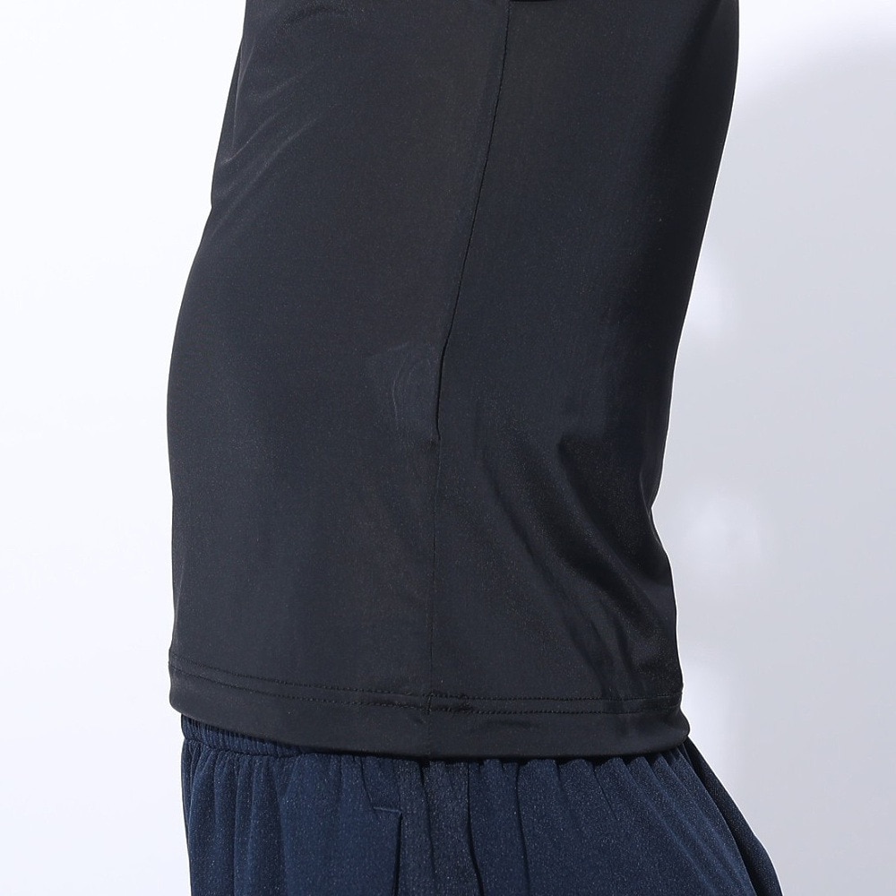 クー（Coo.）（キッズ）ジュニア ドライプラスクール Vネック ノースリーブ 893CO4GC0011 BLK 冷感