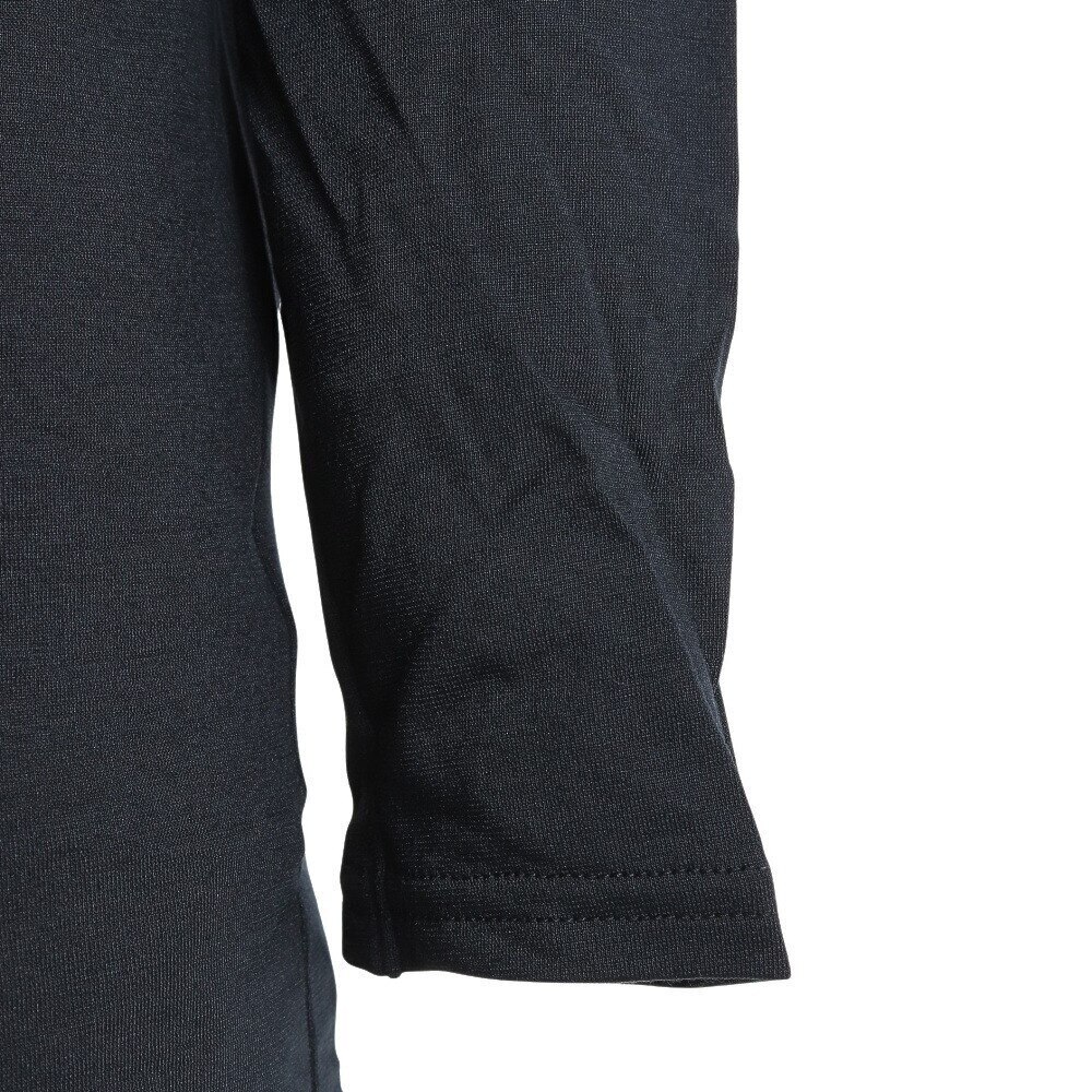 ノーブランド（NO BRAND）（キッズ）ヒートクロス 薄手 ジュニア 長袖クルーネック 893NN2ES0389BLK