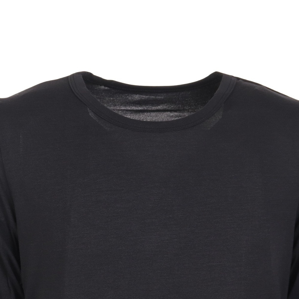 クー（Coo.）（キッズ）ジュニア ヒートクロス 薄手 長袖クルーネックアンダーシャツ 893CO3ES0029 BLK 防寒