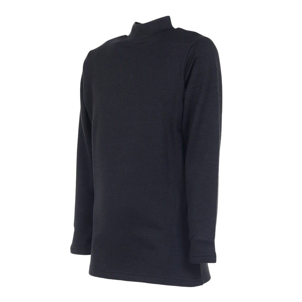 クー（Coo.）（キッズ）ジュニア ヒートクロス 厚手ハイネック長袖インナー 893CO3GC0037 BLK 防寒 黒 130-160cm